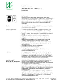 Wecryl R 230 /-thix /-thix HT /-TT