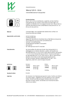 Wecryl 123 K – Grün Wecryl 123 K - Grün