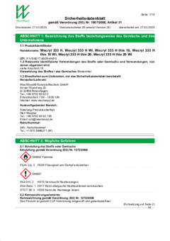 Wecryl 333 H /-thix 10 /-thix 20 /-Wi (Harz) Wecryl 333 H /-thix 10 /-thix 20 /-Wi