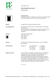 WestWood Quarzsand